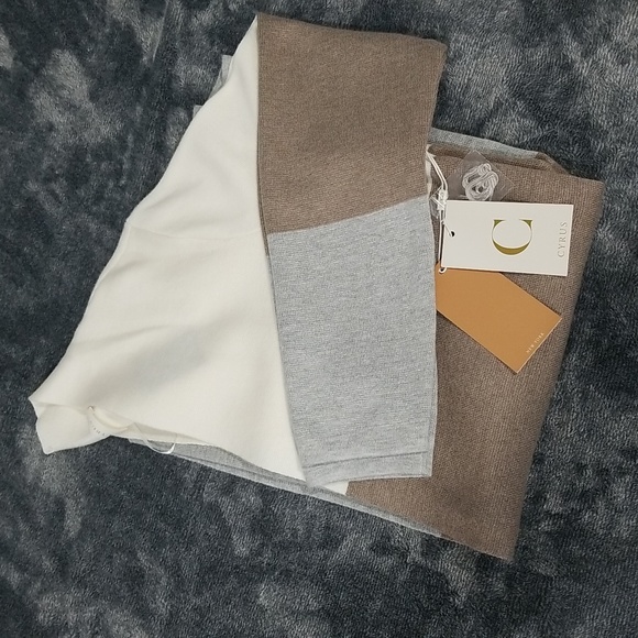 Cyrus Women's Cardigan Size L Cream Tan Gray - Picture 2 of 11